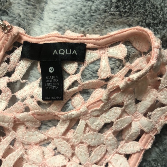 Pink Floral Knit Lace Dress - Picture 5 of 8